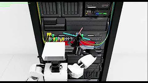 Robot Cable Management in Server Cabinets | High-Fidelity Simulation Environment