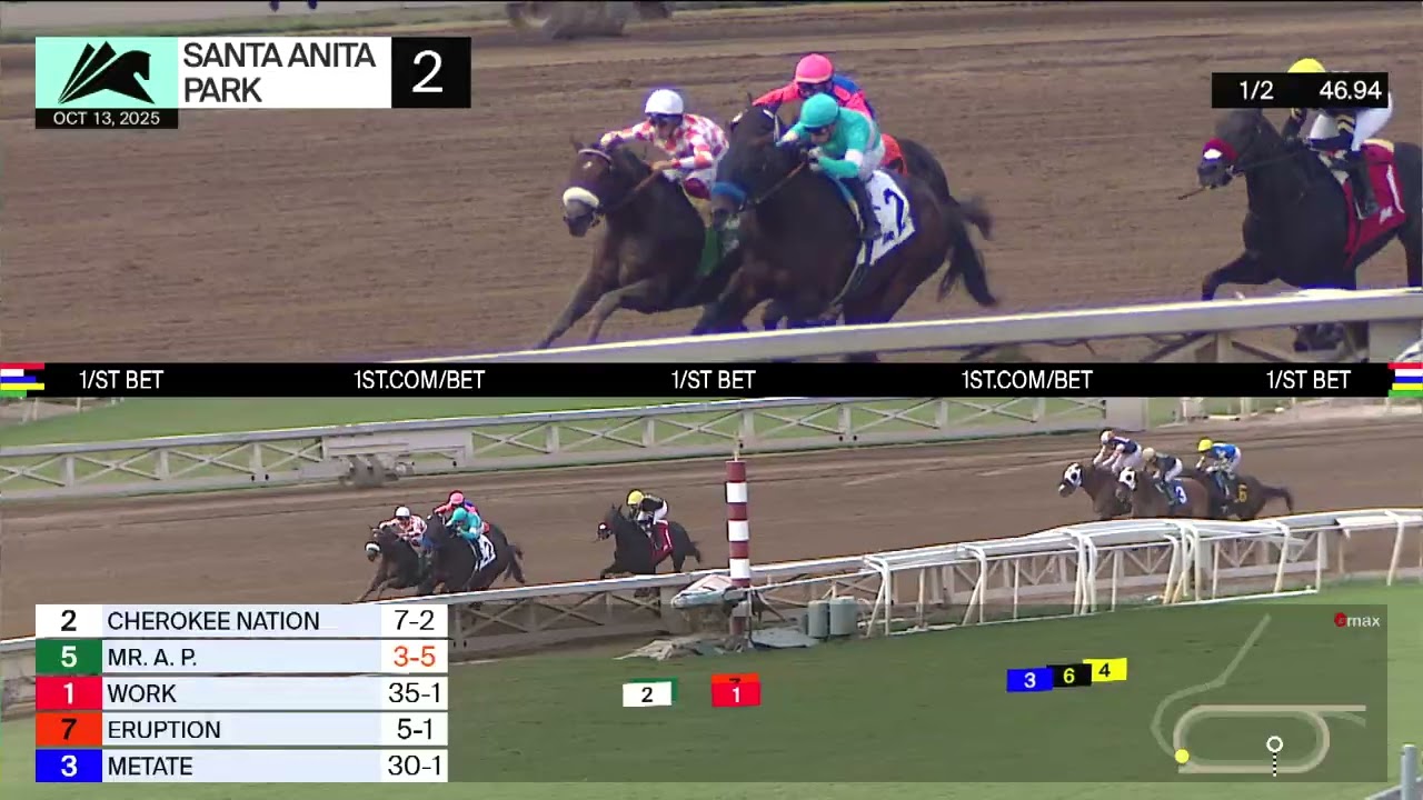 Mr. A. P. wins Race 2 on Monday, October 13 at Santa Anita Park