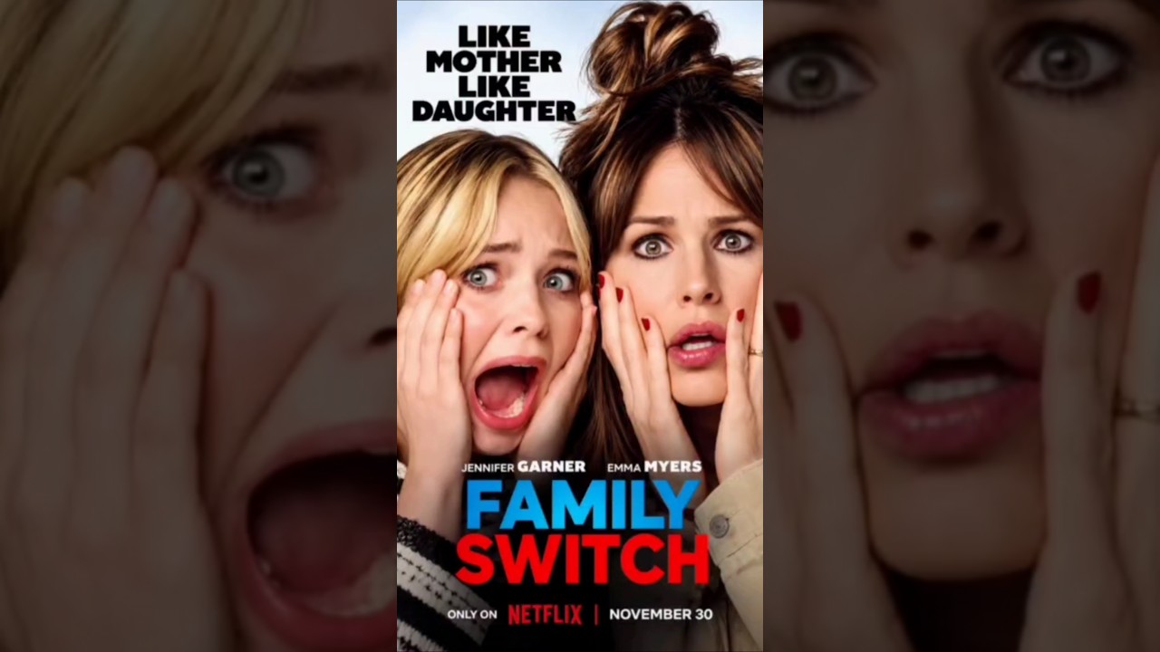 مين الأم ومين البنت؟!صحيت لاقيت نفسها في جسم أمها 😳#FamilySwitch #ملخص_فيلم #افلام #ريلز #MovieRecap