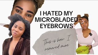 HOW TO SAFELY REMOVE YOUR MICROBLADING AT HOME #eyebrows #vlog