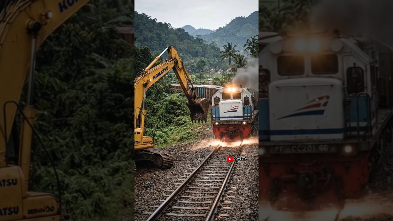 kereta api tabrakan #trending #funny #comedy