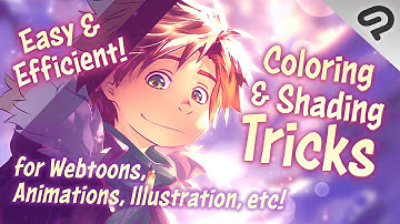 The Coolest COLORING & SHADING TRICKS for Webtoons & Illustrations in Clip Studio Paint