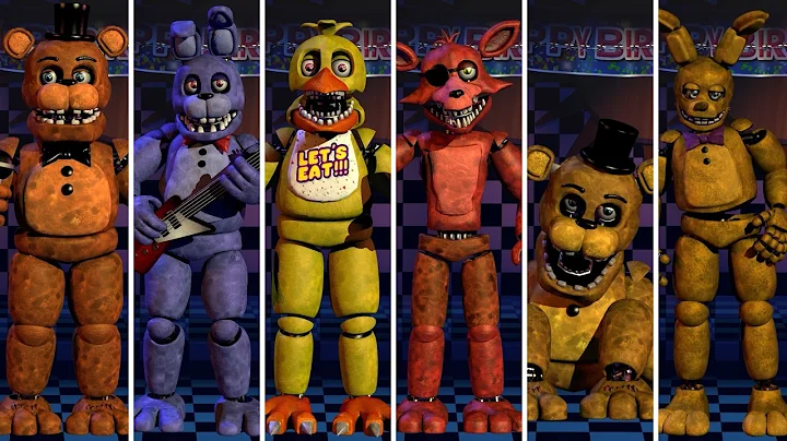 FNAF 2 Unwithered Animatronics Showcase