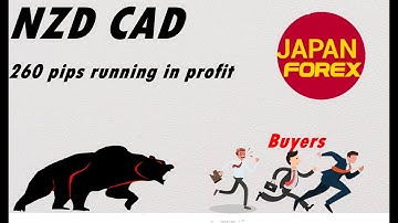 NZD CAD 260 pips running in profit Nzd usd