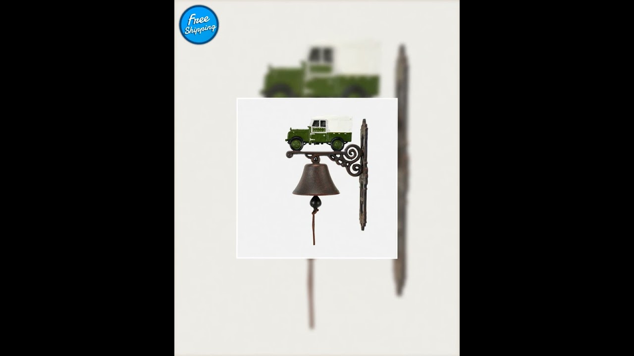 Doorbell Rover Vintage Country Rustic Cast Iron