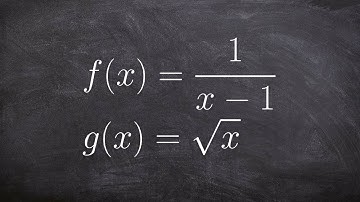 Inding the Domain from the Composition of Two Functions