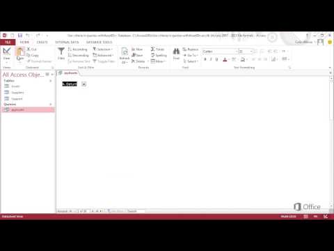 Training - Query criteria 2  Using date criteria in queries  Tutorial introduction - Video 1 of 3