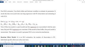 Introductions to Panel Data Regression II