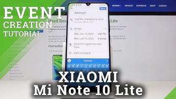 How to Add Event to Calendar in Xiaomi Mi Note 10 Lite - Create Reminder