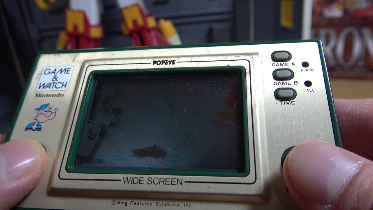 任天堂 ゲームウォッチ ポパイ GAME&WATCH POPEYE 偏光板反射板交換済