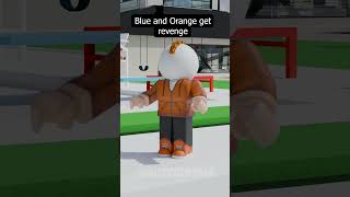 Blue and Orange get revenge  - Roblox funny animation