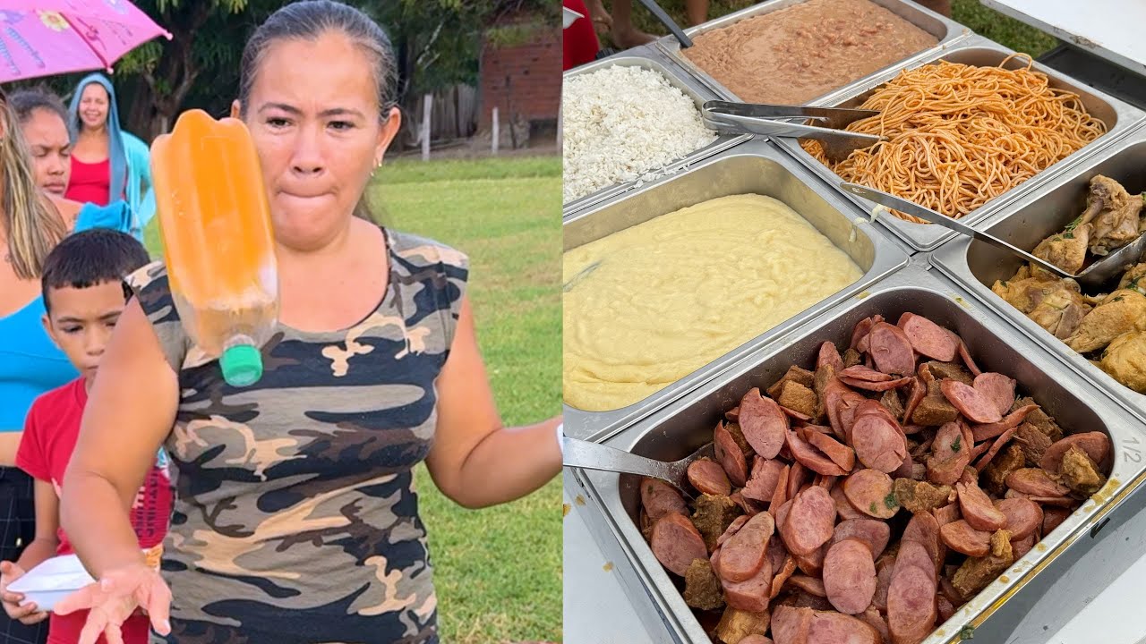 DESAFIO NO INTERIOR: Acerte a Garrafa e MONTE SEU ALMOÇO!