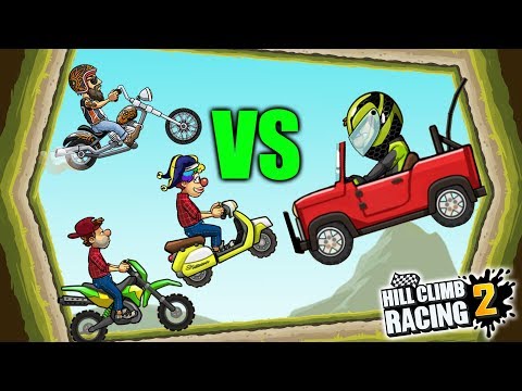 Jeep VS Bikes New Event Hill Climb Racing 2 GamePlay