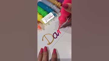 🌈 Comment your name⤵️ #daniella #nameart #asmr #names #write #draw #paint #aesthetic #loop #art