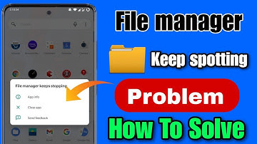 file manager keeps stopping oppo my files keeps stopping problem | How to fix keep spotting 2024