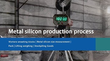 From quartz to silicon metal --- the production process of silicon metal.