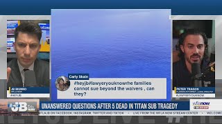 OceanGate Titanic Sub Tragedy: Can families file lawsuits beyond signed Titan waivers? | #HeyJB Live