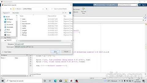 Menghitung luas dan Volume tabung pada Matlab #matlab