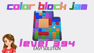 Color Block Jam Level 394 Easy Game Solve