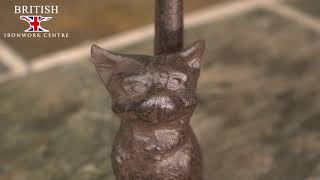 Rustic Cast Iron Cat Door Stop