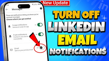 How to Turn off LinkedIn Email Notifications 2025 (Android & iOS)