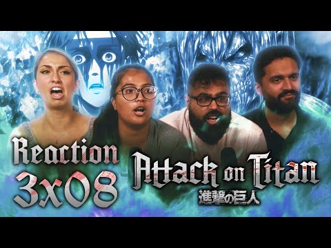 Attack on Titan DUB - 3x8 Outside the Walls of Orvud District - Group Reaction