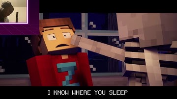 MINECRAFT SKELETON RAP | ZAMination Version (Animated Music Video) Dan Bull REACTION