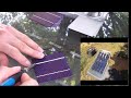 DIY Solar Panel How to Build 32 Watt 12v Panel - Tabbing 78x78mm Solar Cells