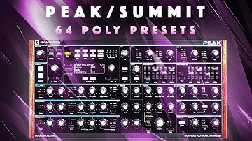 Novation Peak & Summit: 64 Keys/Synth Presets. Sound Demo, No Talking
