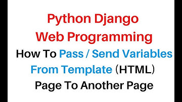 Python Django 3.0.8 Pass Variable To Template HTML5 Pages