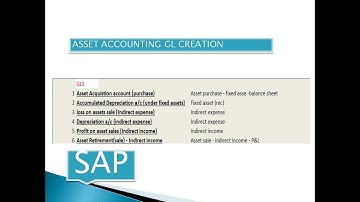 Asset Accounting GL Creation - part 1