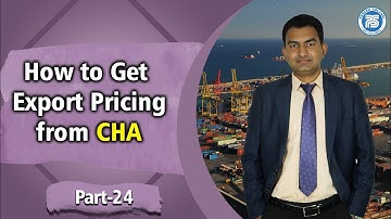 How to Get Export Pricing from CHA | How to write email to CHA by Paresh Solanki