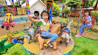 Main Komedi Putar Binatang, Ayunan dan Kereta Naga - Tempat Bermain Anak by harper apple 1,710 views 1 day ago 9 minutes, 34 seconds