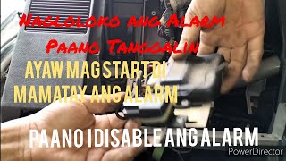 Naglolokong alarm system ,Paano tanggalin ?How to disable  aftermarket car alarm?