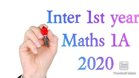AP inter 1st year maths 1A question paper 2020 ipe board exam