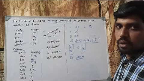 8085 Microprocessor Gate Exam Question Solutions || Learn Thought || S Vijay Murugan