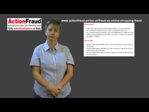 ActionFraud BSL Online shopping