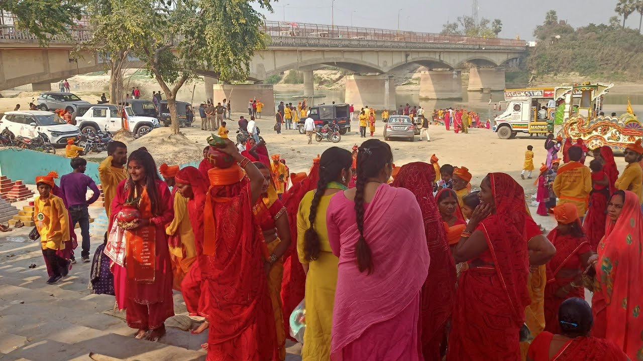 कलश यात्रा महोखवा समय माता मंदिर से बांसी #kalashyatra
