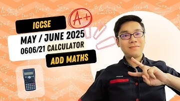IGCSE Add Maths (0606/21/M/J/25) / May 2025 (mj 25) / Paper 21 calculator