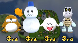 Mario Party 9 Minigame - Monty Mole Vs Snowman Vs Boo Vs Dry Bones