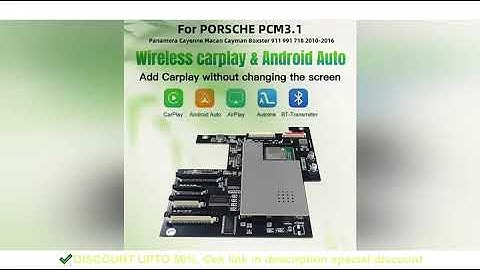 For Apple Carplay Module Fits For Porsche/Panamera/Cayenne/Macan/Cayman 911 718 PCM 3.1 Wireless And