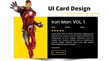How To Create a Movie Card UI Design Using HTML and CSS  | Movie Card User Interface | Wpshopmart