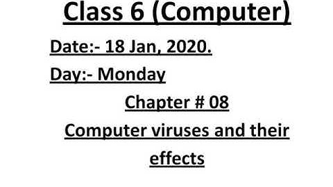 Class 6(Computer), Chapter# 8 reading of pg#113.