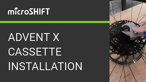 microSHIFT ADVENT X 11-48T Cassettes Installation