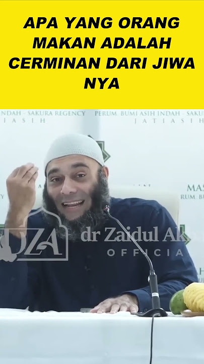 Cerminan jiwa #drzaidulakbar