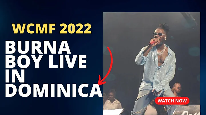 Burna Boy Live at WCMF 2022| World Creole Music Festival| Dominica | CranberryTV