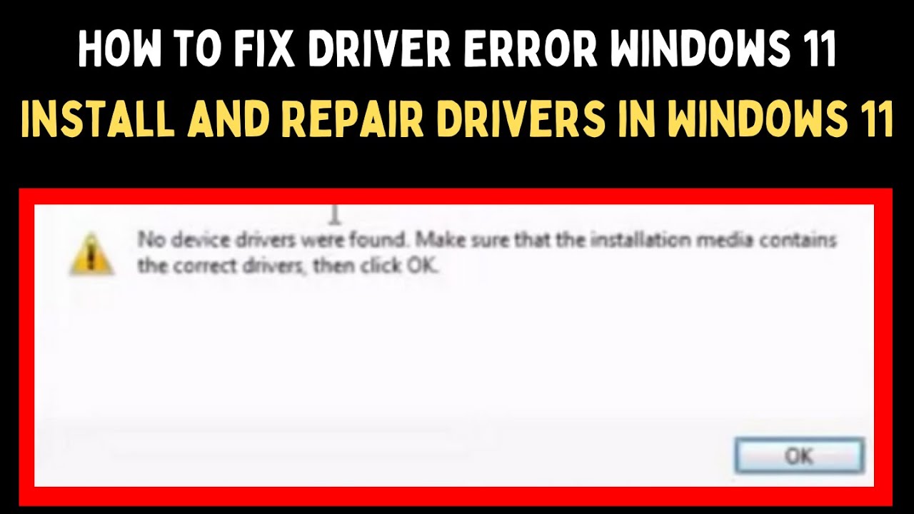 How to Fix Driver Error in Windows 11 - YouTube