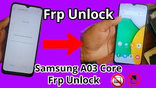 Samsung A03 Core Frp bypass Without pc | A03 Core Pin Or Pattern Unlock | Google account lock,unlock