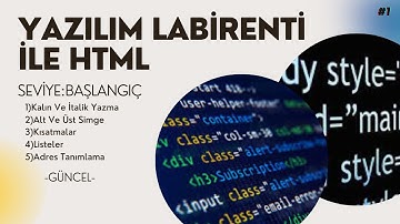 HTML/METİN BİÇİMLENDİRME-LİSTELER