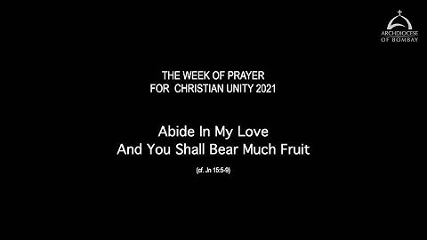 The week of prayer for Christian Unity 2021